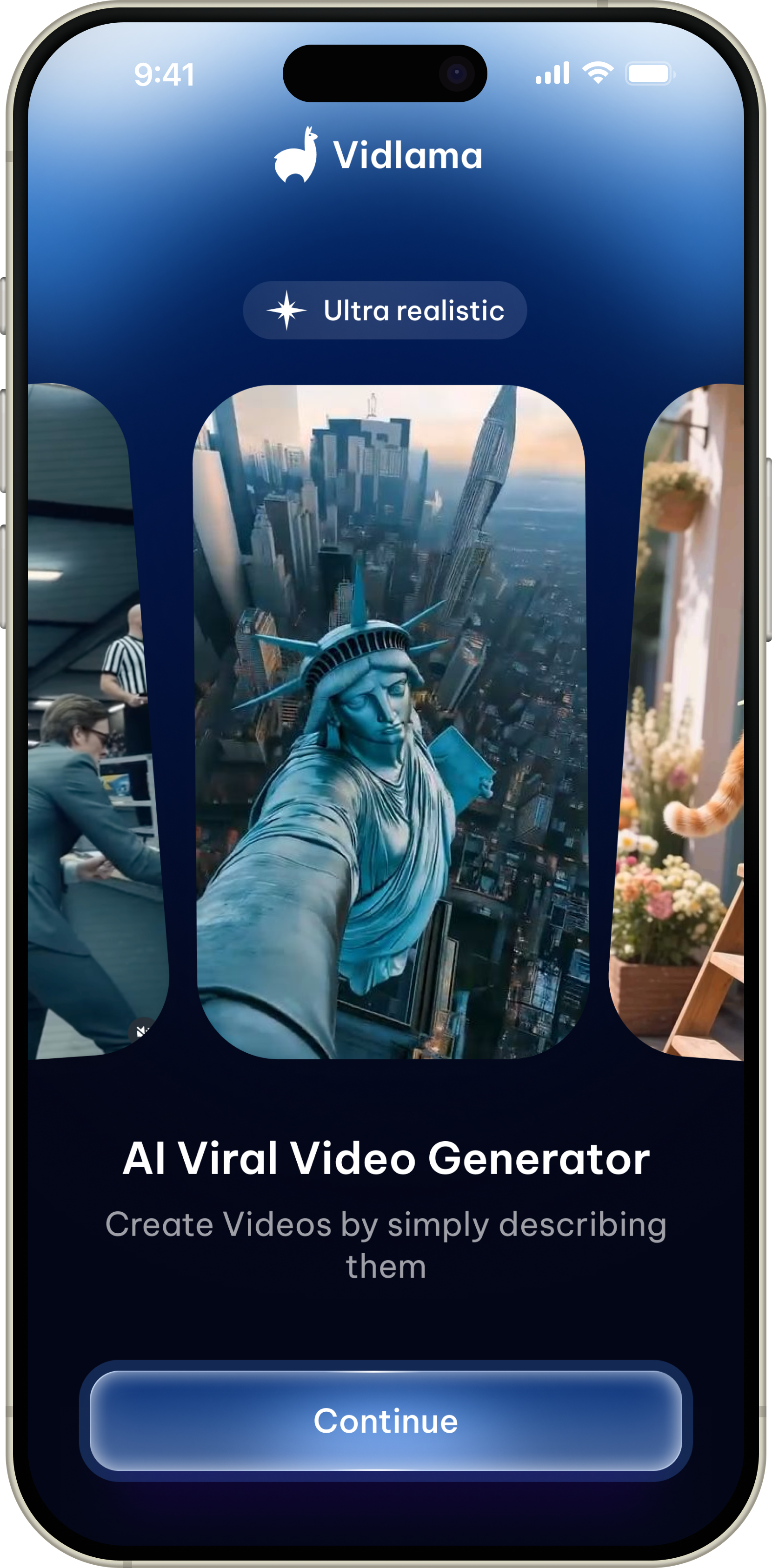 Vidllama App Interface